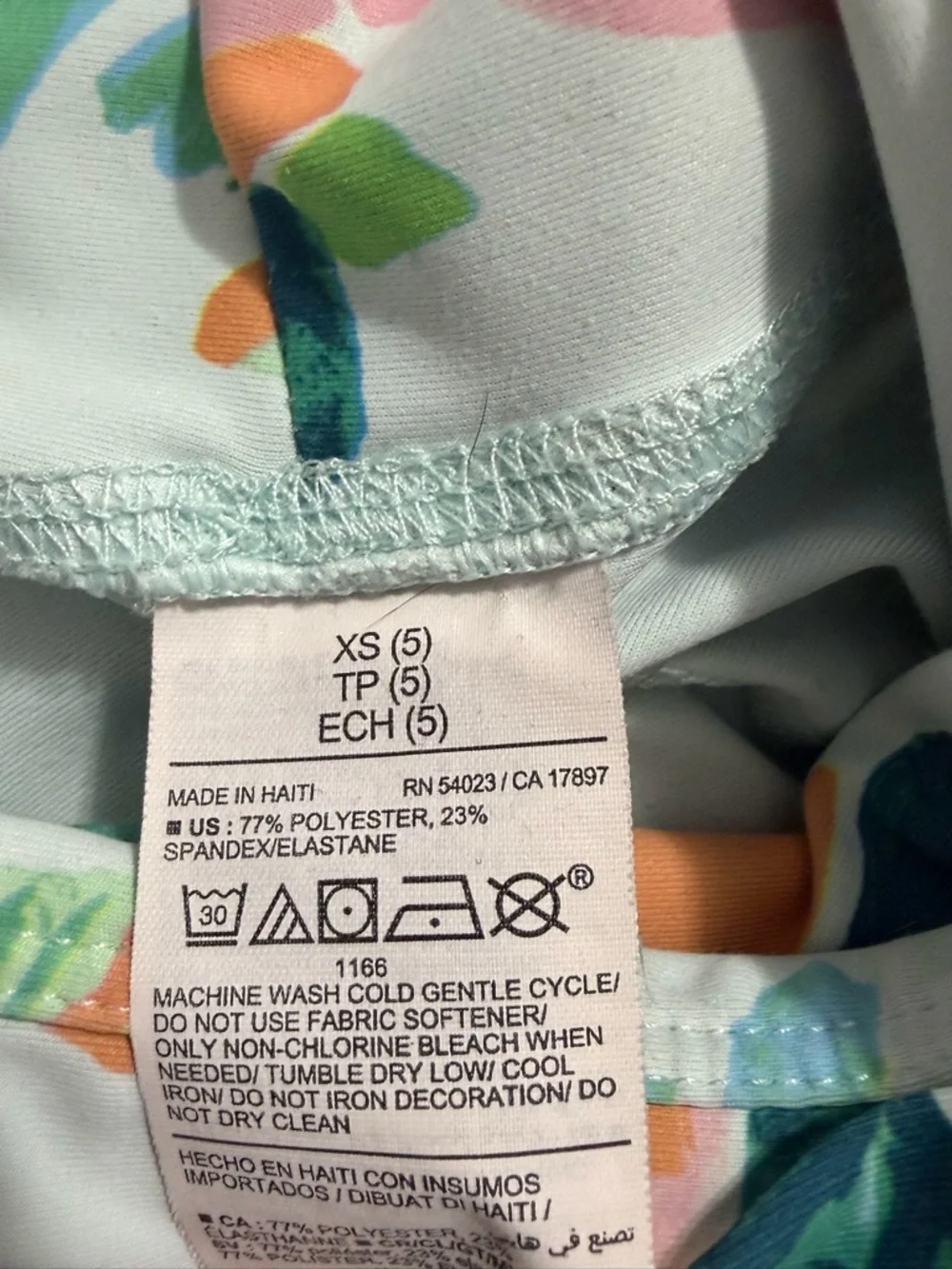 Old Navy Leggings with Pastel Leaf Print